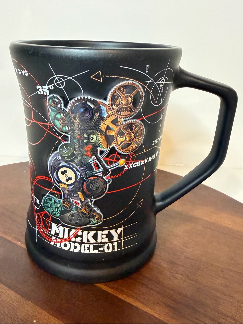 Disney Parks Steampunk Mickey Mouse Model 01 Mug Matte Black Rare